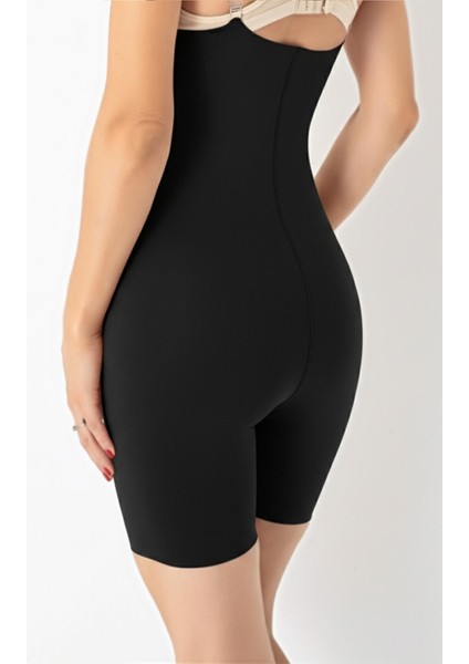 Kadın Siyah Renk Paçalı Boy Korse – Tam Vücut Toparlayıcı Şekillendirici Model C0T2N15 modelleri