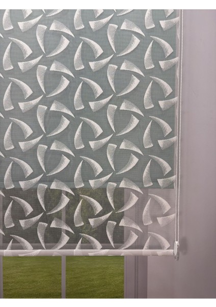 Nova Serisi – Üç Yaprak Desenli Çift Mekanizmalı Petrol Yeşili Perde fiyatları