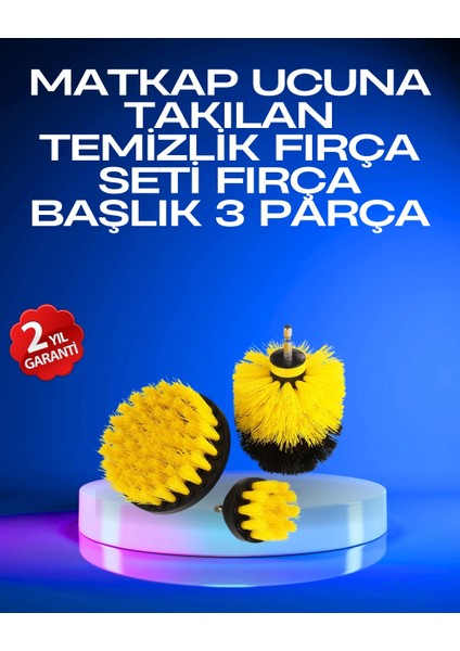 Profesyonel Matkap Ucu Temizlik Fırçası 3’lü Set