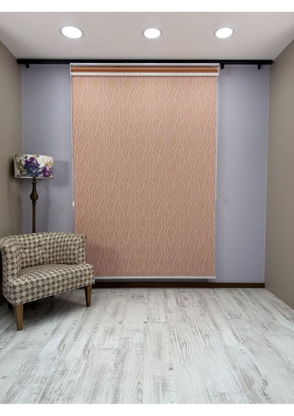 Eva Serisi – Su Yolu Desenli Çift Mekanizmalı Turuncu Perde indirimleri