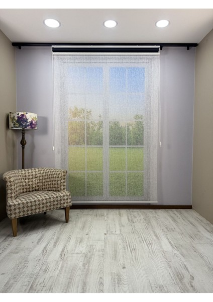 Olympos Serisi – Kırçıl Desenli Çift Mekanizmalı Beyaz Tül Siyah Stor Perde indirimleri