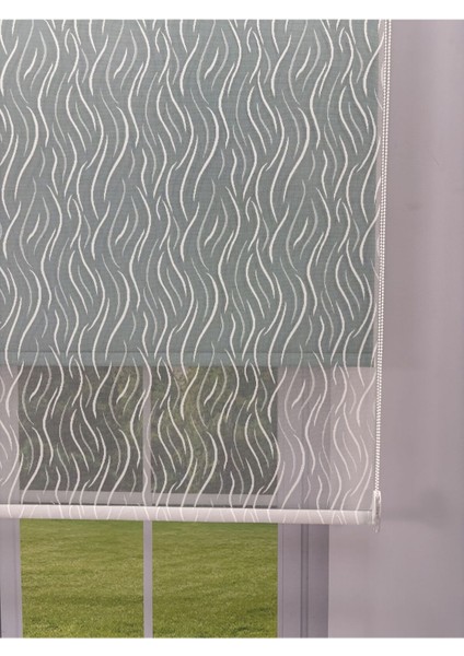 Eva Serisi – Su Yolu Desenli Çift Mekanizmalı Petrol Yeşili Perde fiyatları