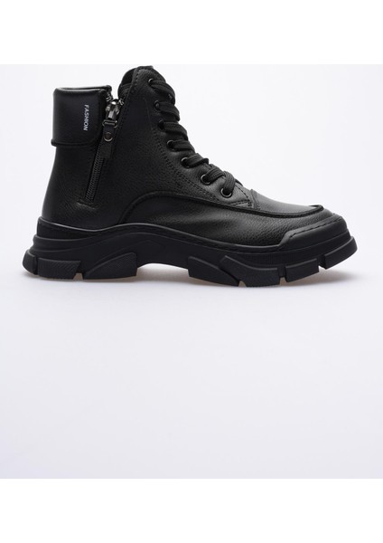 Kadın Deri Bot Fermuarlı Siyah Corva fiyatları