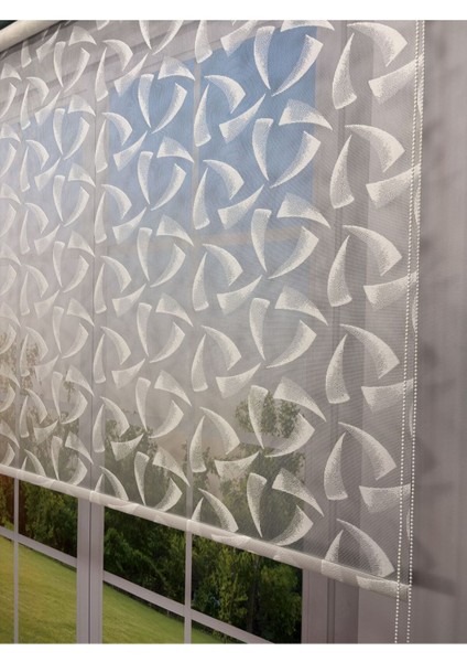 Nova Serisi – Üç Yaprak Desenli Çift Mekanizmalı Petrol Yeşili Perde modelleri