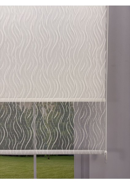 Eva Serisi – Su Yolu Desenli Çift Mekanizmalı Beyaz Perde