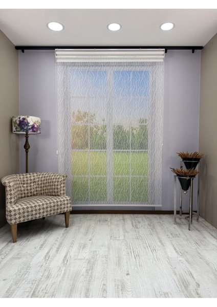 Eva Serisi – Su Yolu Desenli Çift Mekanizmalı Beyaz Perde fırsatları