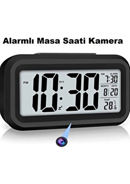 Alarmlı Dijital Masa Saati Kamera 1080p Kablosuz Kullanım İçin Tüm Mekanlarda modelleri