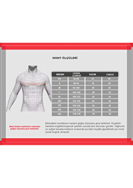 Adventure H2O Siyah-Kırmızı Motosiklet Mont Su Geçirmez Koruma ile Uzun Yol Kullanımı İçin