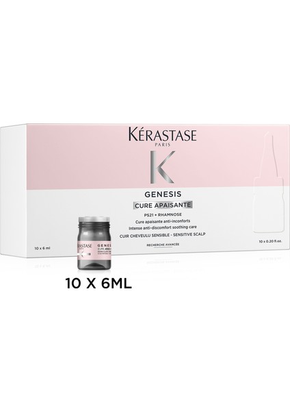 Genesis Cure - Apaisante Rahatlatıcı Yoğun Bakım Kürü 10*6ml 10*6ml