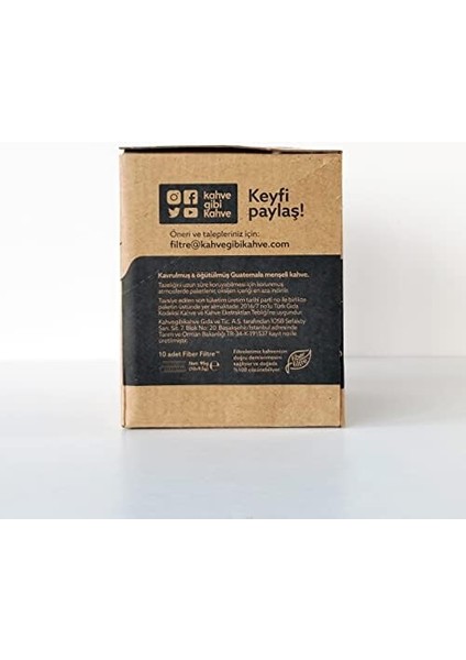 Taptaze Pratik Filtre Kahve Sallama - 10'lu Klasik Paket modelleri