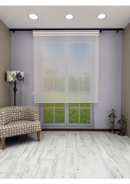 Luna Serisi Beyaz Tül Beyaz Stor Perde Işık Kontrollü, Çift Mekanizmalı, Kolay Montaj fırsatları