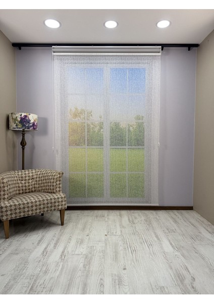 Olympos Serisi – Kırçıl Desenli Çift Mekanizmalı Beyaz Tül Açık Gri Stor Perde indirimleri