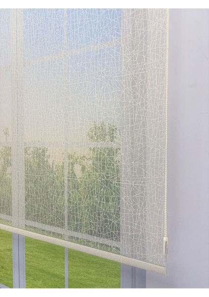 Olympos Serisi – Kırçıllı Desenli Çift Mekanizmalı Bej Tül Stor Krem Perde modelleri