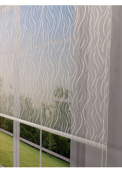 Eva Serisi – Su Yolu Desenli Çift Mekanizmalı Pembe Perde fırsatları