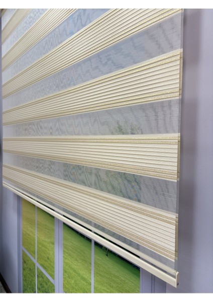 Anka Serisi Gold Simli Zebra Perde – Gündüz Gece Kullanım, Stor Mekanizmalı fırsatları