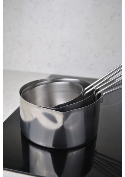 3'lü Set 304 Paslanmaz Çelik Kaçerola Sütlük ve Sosluk 12-14-16 cm Mini Yumurta Tavası fiyatları