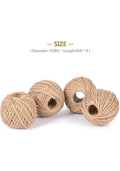 4 Adet 100 Mt. Jüt Ipi Kırnap Ipi Kendir Ipi Ipi - Hasır Ip Süsleme Hobi El Işi Süsleme Jüt Ip - Kargo fiyatları