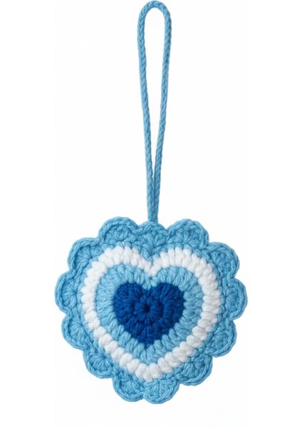 Bebek Amigurumi % 100 El Örgüsü Beşik ve Puset Nazar Boncuğu