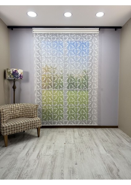 Nova Serisi – Üç Yaprak Desenli Çift Mekanizmalı Beyaz Perde fırsatları