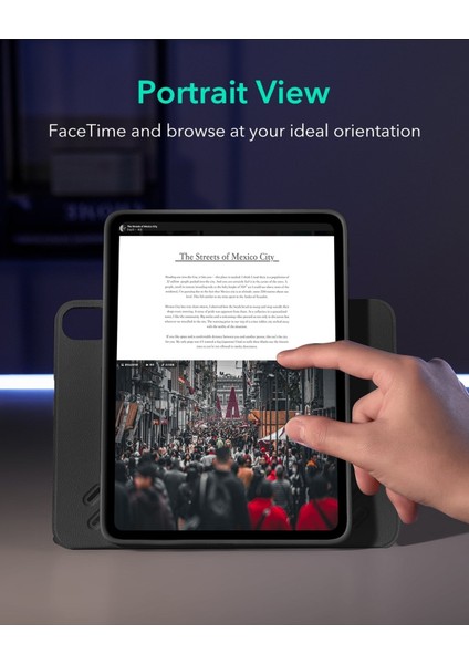 Apple iPad Air 11 M2 2024 Çift Manyetik Destekli Kalem Hazneli Shift Magnetic Kılıf