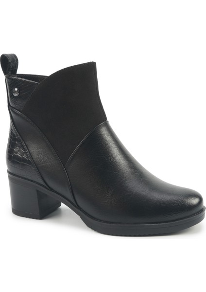 165076.Z5PR Siyah Kadın Topuklu Bot fiyatları