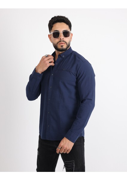 Flam Keten Rahat Kesim Günlük Erkek Gömlek fırsatları