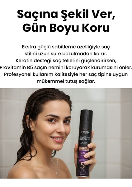 Ultra Sabitlik Saç Spreyi No: 5 – Ekstra Güçlü Sabitleme & Profesyonel Kullanım fırsatları