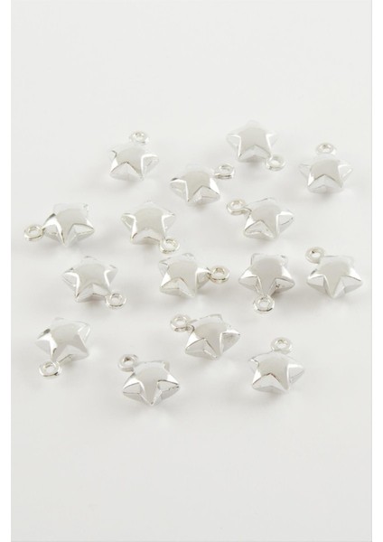 Resveq Yıldız Kolye Ucu Aparatı 1 Adet-Gümüş Rengi