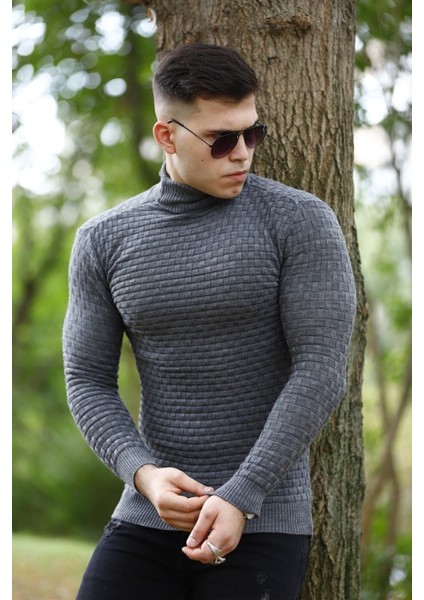 moda Erkek Füme Boğazlı Triko Kazak fiyatları