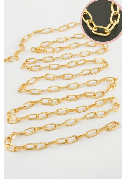 Resveq 9 mm Oval Zincir 1 Metre-Sarı fiyatları