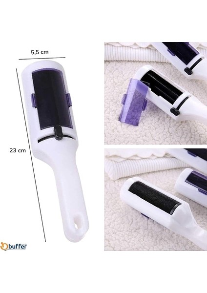 Taşınabilir Elektrostatik Hazneli Rulo Şeklinde Tüy Toplayıcı – Yeniden Kullanılabilir Evcil Hayvan Tüyü ve Saç Temizleme Aparatı modelleri