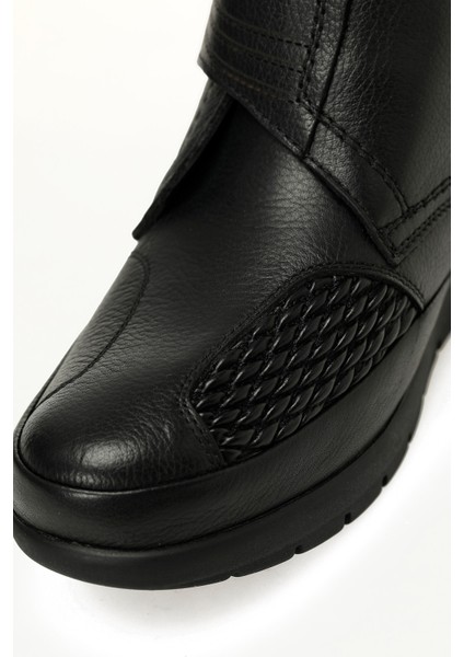 104577.Z5PR Siyah Kadın Düz Bot