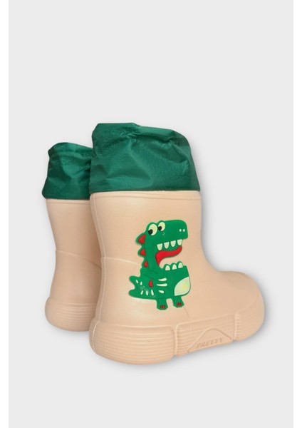 Çocuk Kışlık Su Geçirmez Yağmur Botu Bej indirimleri