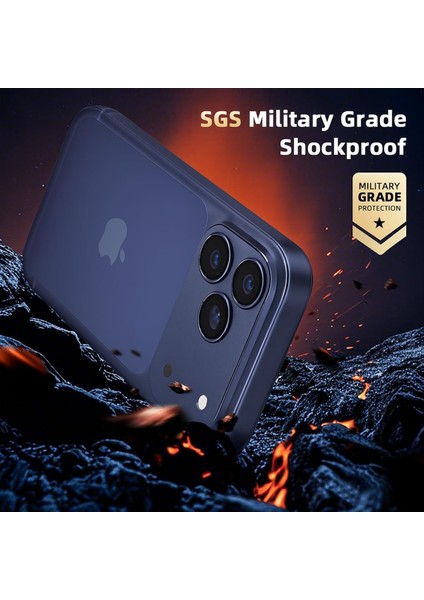 iPhone 17 Pro Max Uyumlu Çerçeveli Tam Koruma Lacivert Kamera Lens Koruyucu fiyatları