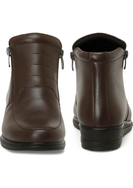 103510.Z5PR Kahverengi Kadın Dolgu Topuk Bot indirimleri
