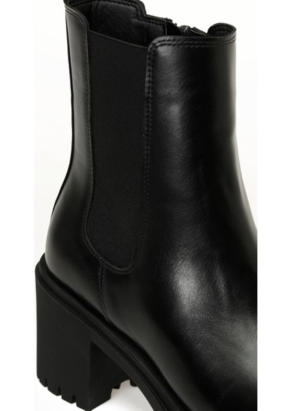 25K-6007 5pr Siyah Kadın Chelsea Bot