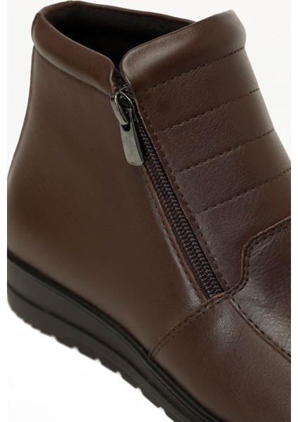 103510.Z5PR Kahverengi Kadın Dolgu Topuk Bot