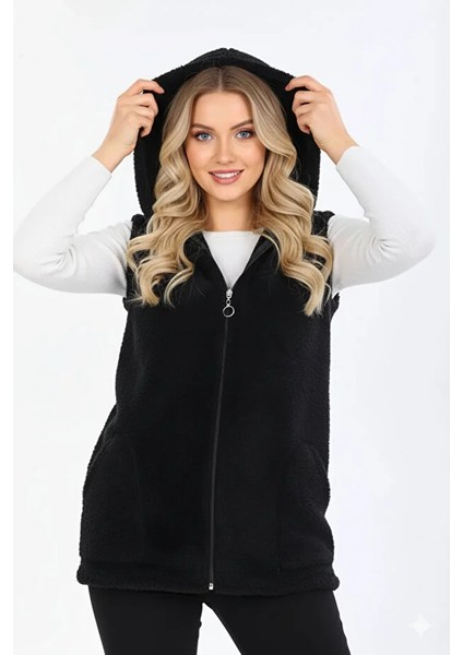 Kapüşonlu Kadın Polar Yelek fiyatları