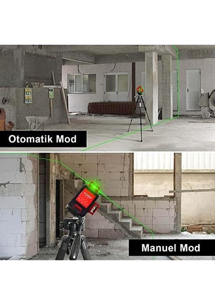 KBL34GTP 40 Metre Profesyonel Li-Ion Şarjlı 3X360⁰ Otomatik Hizalamalı Yeşil Çapraz Çizgi Distomat + modelleri