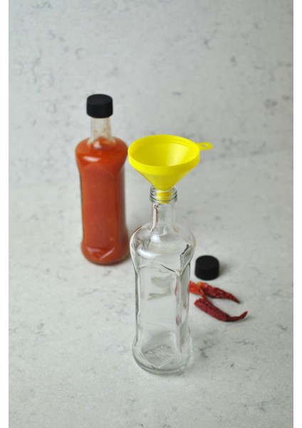 2'li 100 ml Şeffaf Sos Şişesi Siyah Sızdırmaz Kapaklı 100 cc Sosluk Cam Şişe 2 Adet fiyatları