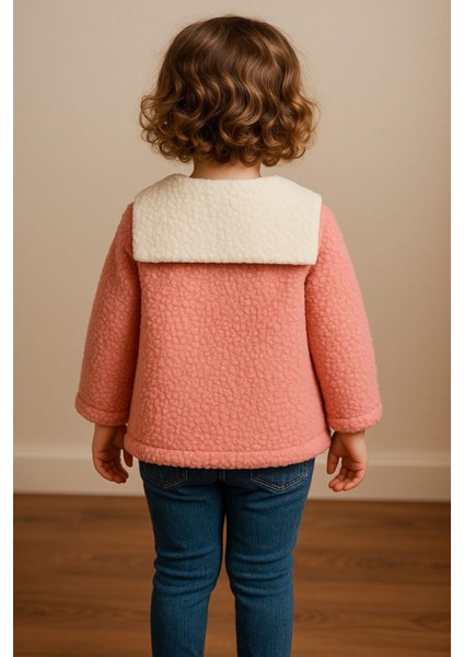 Kız Çocuk Kuzu Welsoft Nakışlı Arkası Atkılı Hırka Yumuşak Dokulu fiyatları