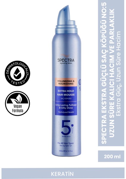 Ekstra Güçlü Saç Köpüğü No:5 – Uzun Süre Kalıcı Hacim ve Parlaklık