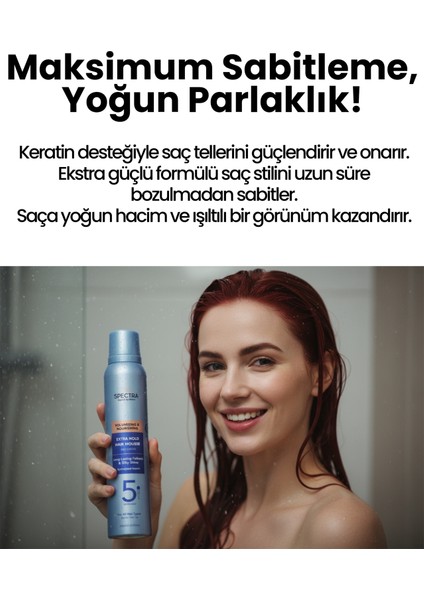 Ekstra Güçlü Saç Köpüğü No:5 – Uzun Süre Kalıcı Hacim ve Parlaklık fırsatları