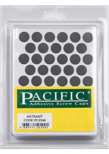 Pacıfıc Ø 14 mm Antrasit Vida Tapası Vida