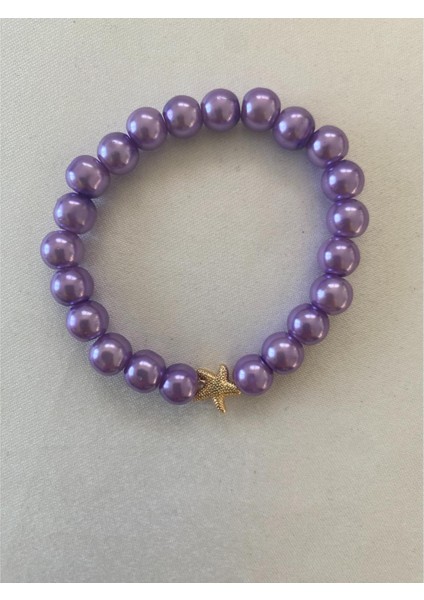 Yıldız Figürlü Bileklik Inci Boncuklu