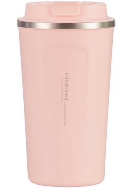 Paslanmaz Çelik Kahve Termos Bardak Matara 500 ml Pembe Renk – PKH-PJ-3549-L fiyatları