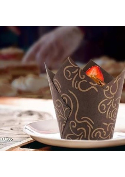 250 Adet Lale Muffin Kalıbı Kâğıt Kek Kapsülü Pişirme Kağıdı fiyatları
