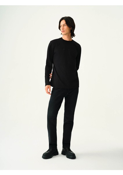 Siyah Erkek Sweatshirt LF2037825 fiyatları