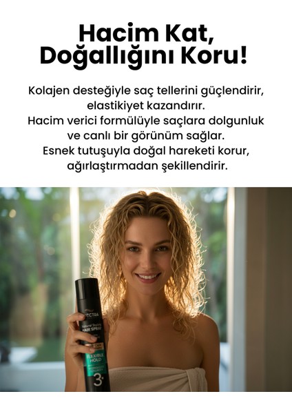 Esnek Dolgunluk Saç Spreyi No:3 – Hacimlendirici & Doğal Görünüm fırsatları