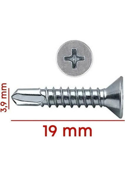 3,9X19 Matkap Uçlu Akıllı Vida (150 Adet) Vida